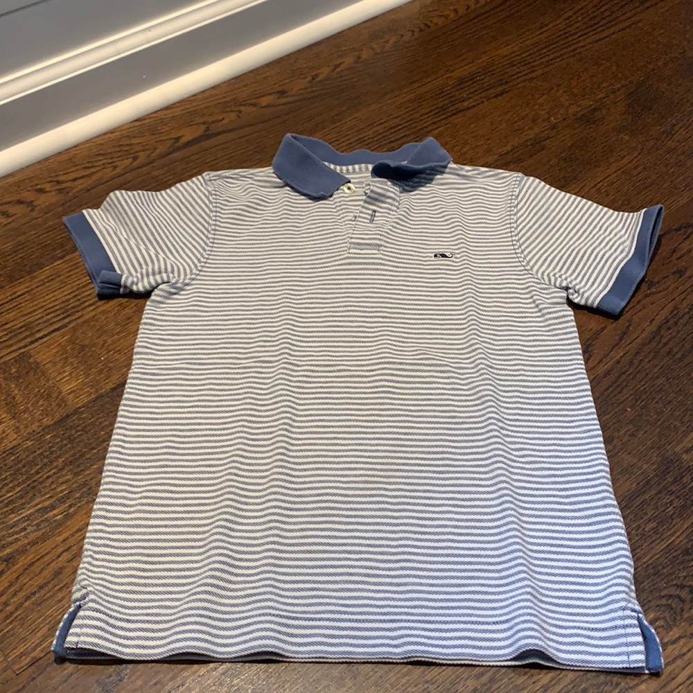 Vineyard Vines boys Small (8-10) striped polo